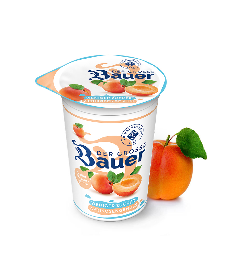 /assets/01_Milchprodukte/Joghurt-Trinkjoghurt/01-Der-Grosse-Bauer/Produktimage/Weniger-Zucker-225g/bauer-natur-joghurt-trinkjoghurt-aprikose-weniger-zucker.jpg
