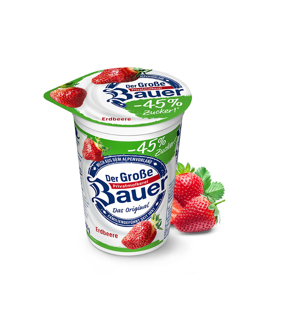 /assets/01_Milchprodukte/Joghurt-Trinkjoghurt/01-Der-Grosse-Bauer/Produktimage/Weniger-Zucker/bauer-natur-joghurt-trinkjoghurt-erdbeere-weniger-zucker.jpg