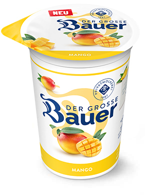 bauer natur joghurt trinkjoghurt 250g teaser mango