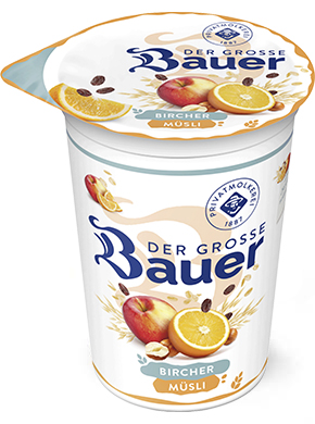 bauer natur joghurt trinkjoghurt 225g teaser muesli bircher