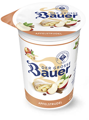 bauer natur joghurt trinkjoghurt 250g teaser apfelstrudel
