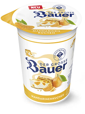 bauer natur joghurt trinkjoghurt 250g teaser mandarinenkuchen