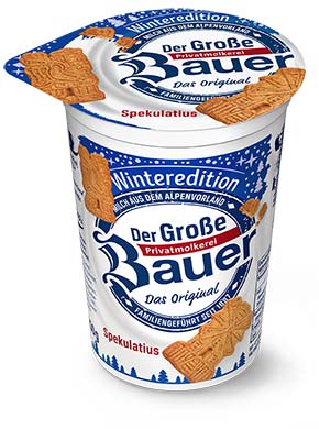 bauer natur joghurt trinkjoghurt spekulatius winteredition