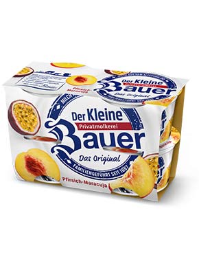 bauer natur joghurt trinkjoghurt pfirsich maracuja