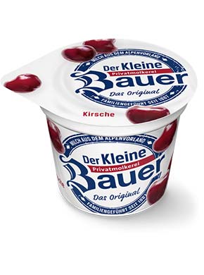 bauer natur joghurt trinkjoghurt kirsche frucht