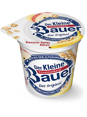 bauer natur joghurt 150g banane apfel muesli teaser