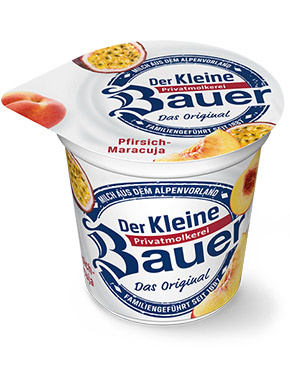 bauer natur joghurt 150g pfirsich maracuja teaser