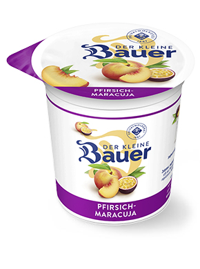 bauer natur joghurt 150g teaser pfirsich maracuja 1
