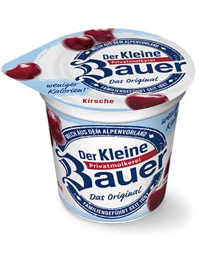 bauer natur joghurt trinkjoghurt kirsche weniger kalorien