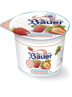 bauer natur joghurt trinkjoghurt erdbeere weniger zucker low v2
