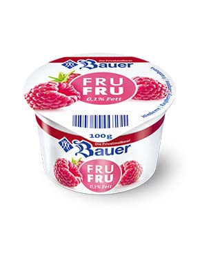 bauer natur joghurt trinkjoghurt himbeere frufru fettarm