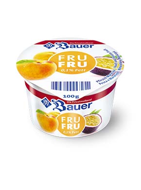 bauer natur joghurt trinkjoghurt pfirsich maracuja frufru fettarm
