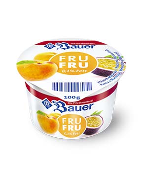 bauer natur joghurt trinkjoghurt pfirsich maracuja frufru fettarm