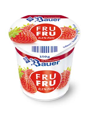 bauer natur joghurt trinkjoghurt erdbeere frufru fettarm