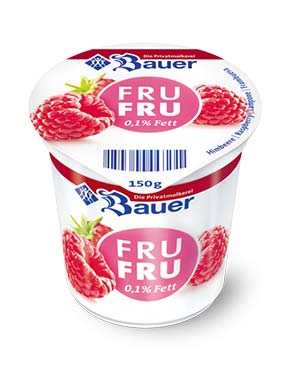 bauer natur joghurt trinkjoghurt himbeere frufru fettarm