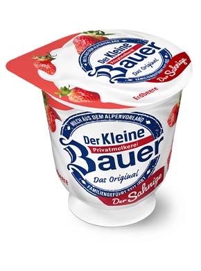 bauer natur joghurt trinkjoghurt erdbeere sahne