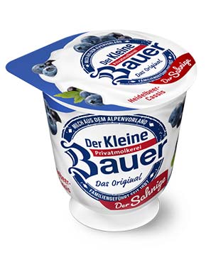 bauer natur joghurt trinkjoghurt heidelbeere cassis sahne