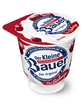 bauer natur joghurt trinkjoghurt kirsche sahne