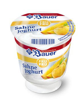 bauer natur joghurt trinkjoghurt aprikose mango frufru sahne