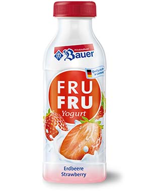 bauer natur joghurt trinkjoghurt erdbeere 250g teaser