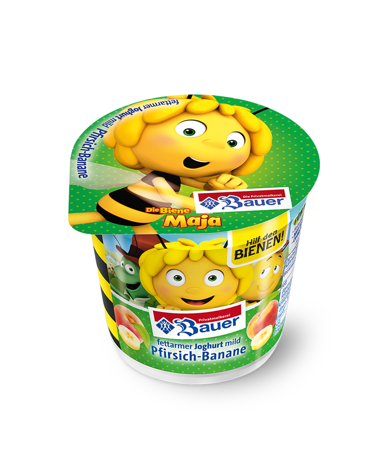 /assets/01_Milchprodukte/Joghurt-Trinkjoghurt/09-Kinderfruchtjoghurts/Produktimage/Biene-Maja-125g/bauer-natur-joghurt-trinkjoghurt-pfirsisch-banane-fettarm-biene-maja-kinder.png