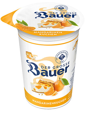 bauer natur joghurt trinkjoghurt 250g teaser mandarinenkuchen neu