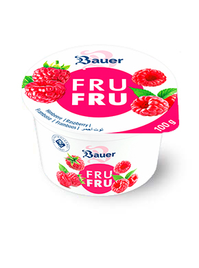 bauer natur trinkjoghurt frufru himbeere 100g