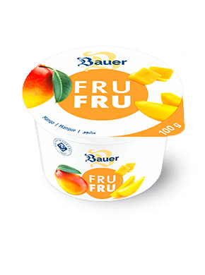 bauer natur trinkjoghurt frufru mango 100g