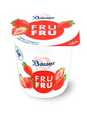 bauer natur joghurt trinkjoghurt erdbeere frufru 150g