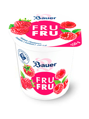 bauer natur joghurt trinkjoghurt himbeere frufru 150g
