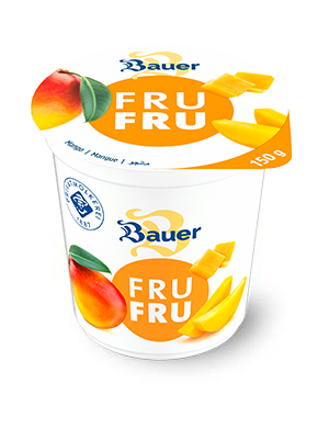 bauer natur joghurt trinkjoghurt mango frufru 150g
