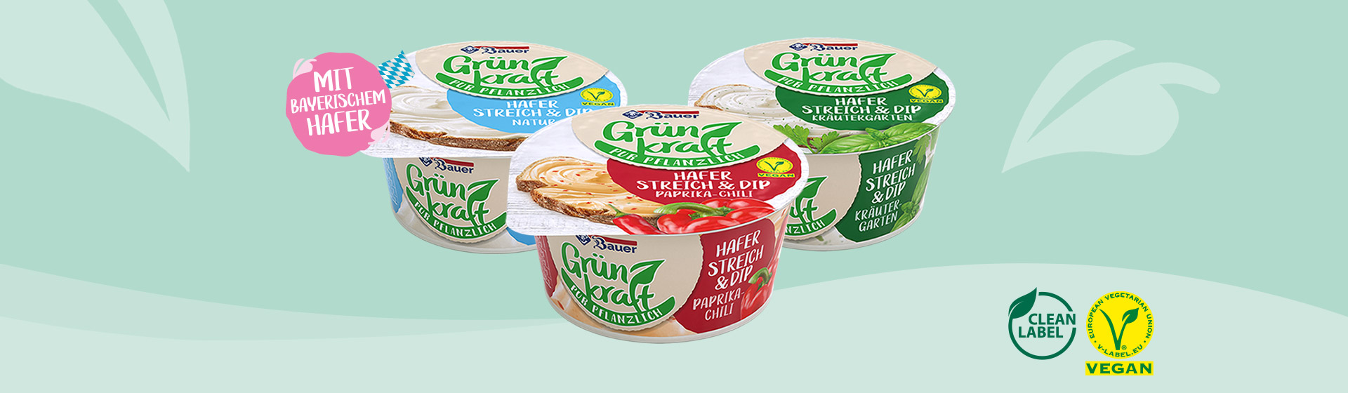 Bauer natur vegane brotaufstriche header