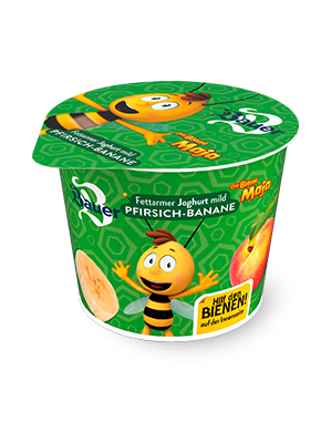 bauer biene maja 125g pfirsich banane teaser
