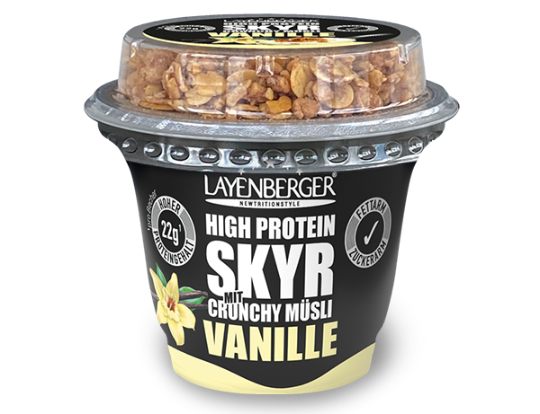 bauer natur layenberger high protein crunchy muesli vanille 22g