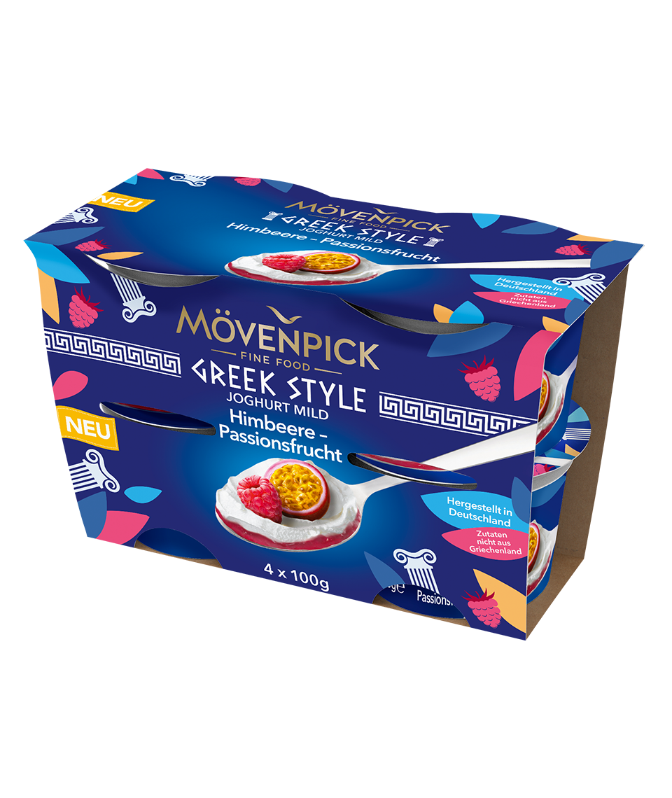 bauer natur detail moevenpick joghurt greek style himbeere passionsfrucht 4x100