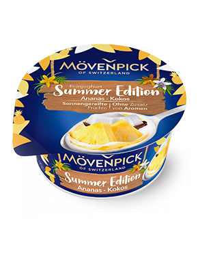 bauer natur unsere markenpartner moevenpick feinjoghurt summer edition ananas kokos