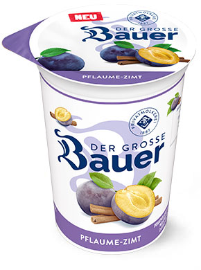 bauer natur joghurt trinkjoghurt 250g teaser pflaume zimt teaser neu