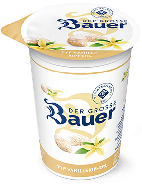 bauer natur joghurt trinkjoghurt 250g teaser vanillekipferl teaser neu