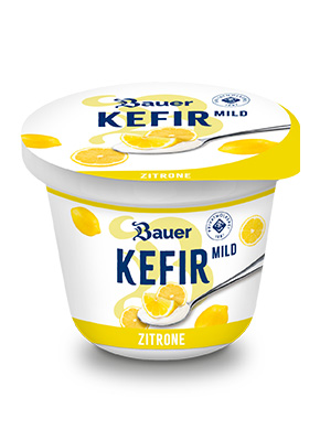 bauer natur kefir trinkjoghurt zitrone teaser