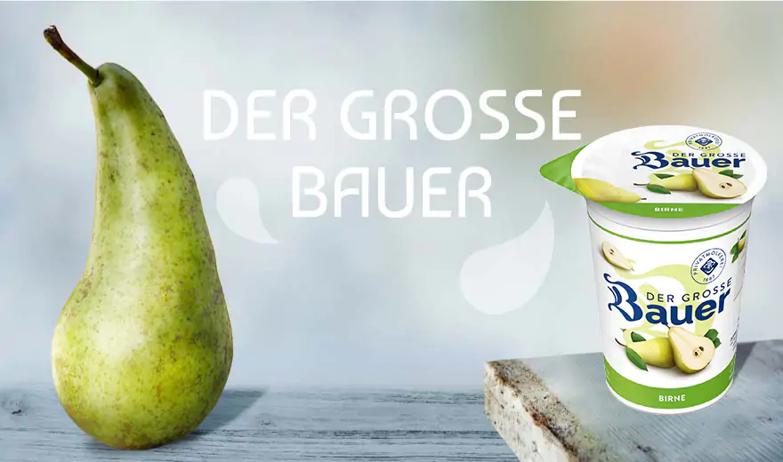 bauer natur grosse birne frucht